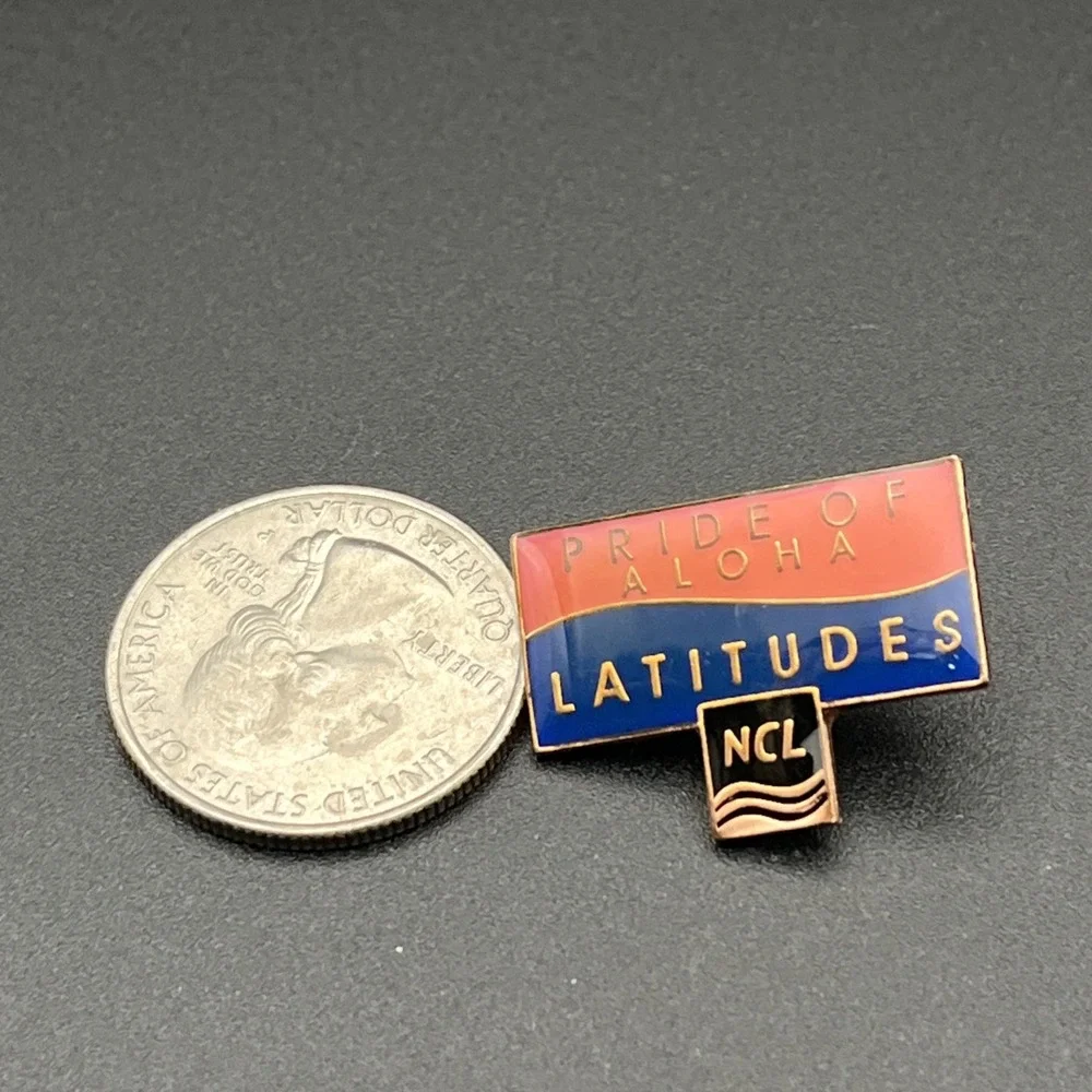 Vintage Norwegian Cruise Line Pride Of Aloha Latitudes‎ NCL Lapel Hat Pin